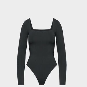 Aritzia Babaton Black Long Sleeve Bodysuit